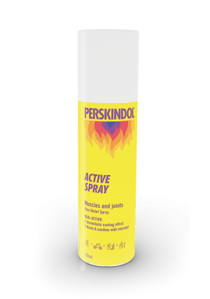 Active muscle pain relief spray